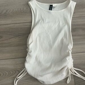H+M tied crop top